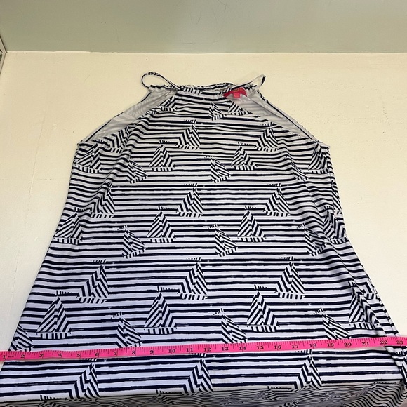 Kaeli Smith Navy and White Striped Swim Coverup - Picture 7 of 9